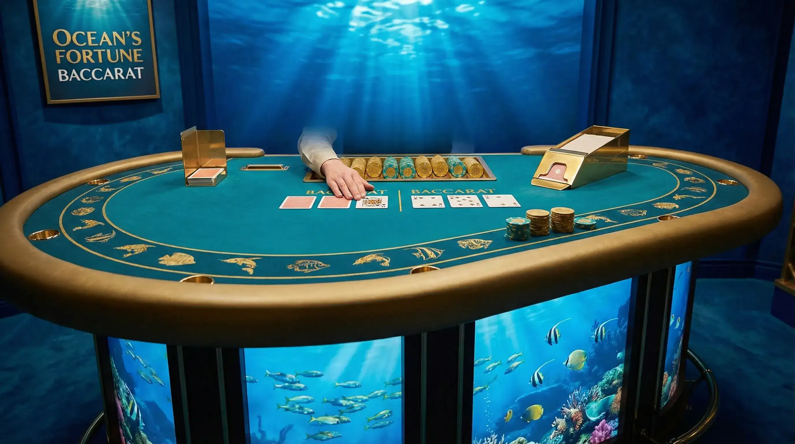 Mesa de Bacará elegante no verabet